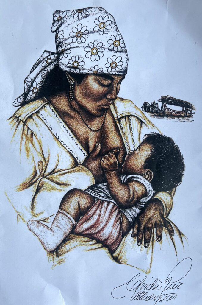 Indigenous Colombian mother