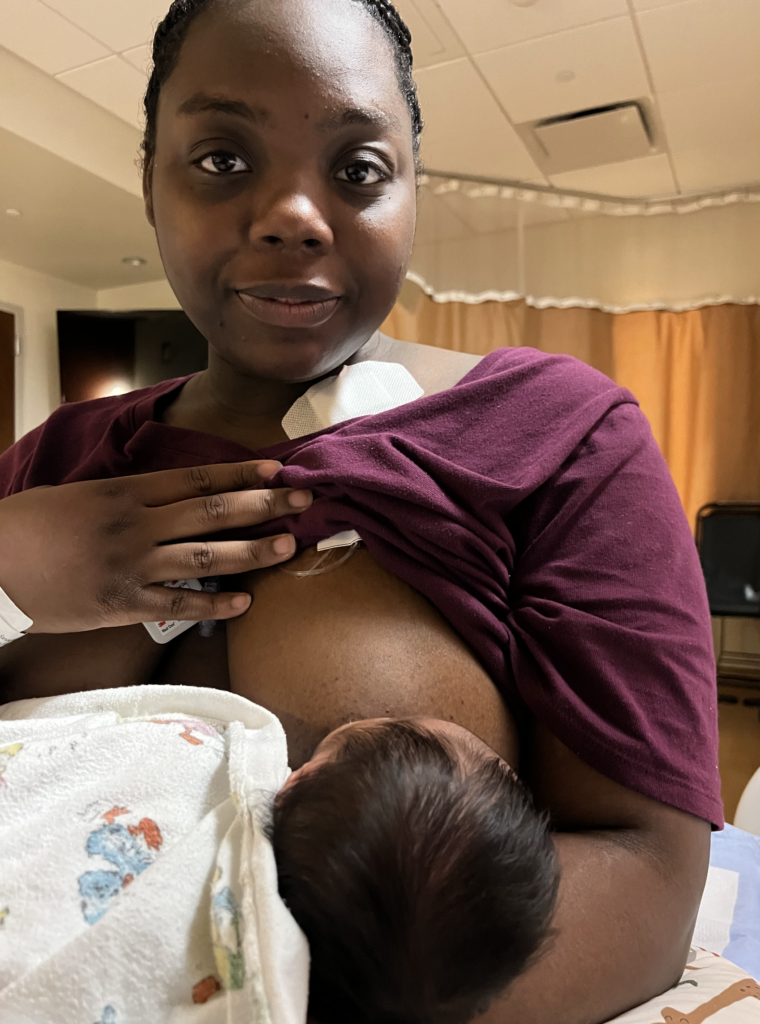 breastfeeding with port